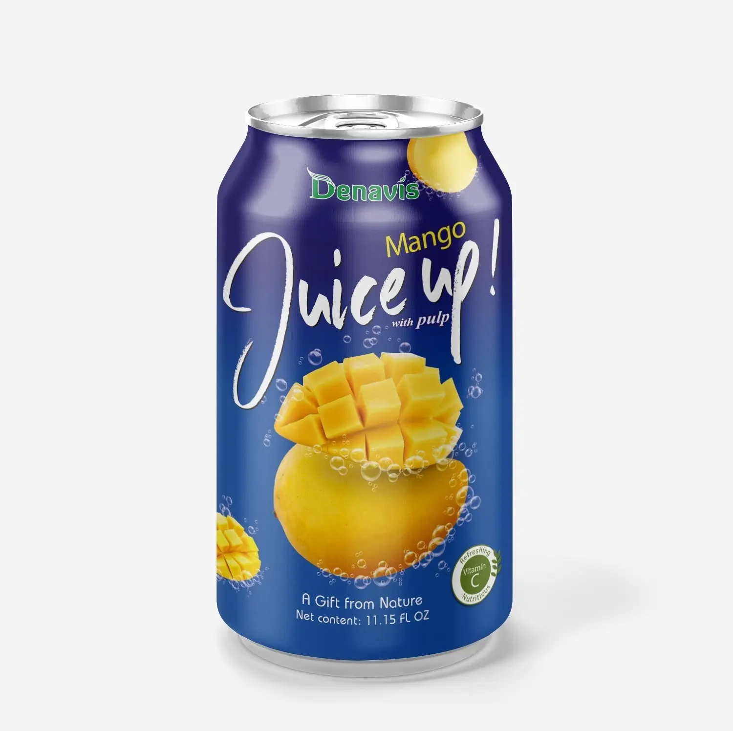 Mango Juice Fruit Drinks 330ml can - Denavis Brand or OEM Private Label - Best Price Manufacturer