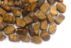 25 pièces non traitées à la main taille brute 12-14 MM oeil de tigre naturel pierre précieuse fabrication de bijoux pierre de Collection coupe de Style - Product Image 3