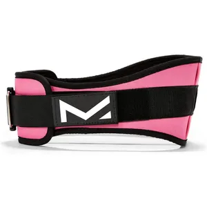 Gym Weight Lifting Heavy Neoprene Training Belt Black Striped Pink Neoprene Belt For Posture Corrector Back Support Neoprene
