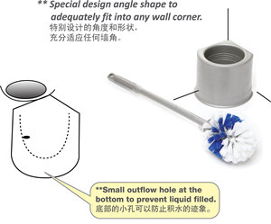 Vente flash RAYACO Ensemble de brosse de nettoyage pour toilettes avec plusieurs couleurs Modèle 2000WC/2000SQ - Product Image 5