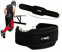 Ceinture de musculation en néoprène personnalisée ZEBRA SPORTS DB-179 pour la musculation et l'haltérophilie - Chaîne de traction durable pour dips