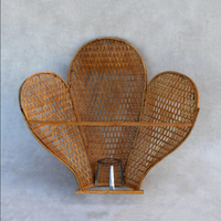 Applique murale en rotin rustique, luminaire décoratif en rotin, lumière murale, idéal pour la décoration du Vietnam, vente en gros, collection