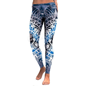 Logo personnalisé pour femmes vêtements de sport Fitness Yoga Sublimation Leggings Pantalon de fitness taille élastique - Product Image 5