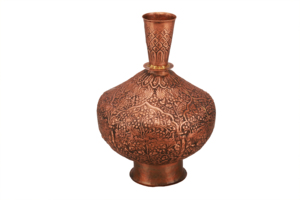 Handiya de Cobre Antiguo, Artículo Decorativo Indio Antiguo, Handi de Cobre Único y Antiguo, Plato Antiguo Tallado a Mano - Product Image 5