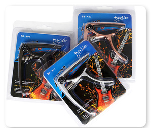Capodastre professionnel en métal zinc pour guitare acoustique à 6 cordes, guitare électrique, ukulélé, basse, banjo et <span class=keywords><strong>mandoline</strong></span> - Product Image 2