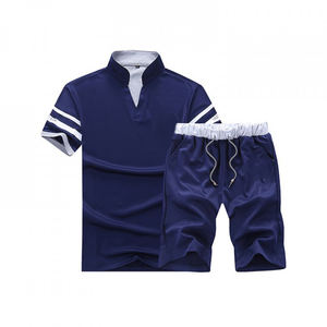 ชุดกีฬาผู้ชายชุดวิ่งสีดําชุดฝึกซ้อม 2 ชิ้นชุดวิ่งจ๊อกกิ้ง - Product Image 5