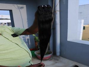 <b>Kinky</b> Straight <b>Hair</b> <b>Extensions</b> Soft Silky Straight Wave Remy Indian <b>Hair</b> <b>Extensions</b> Wholesale Factory Price 100% Unprocessed - Product Image 6