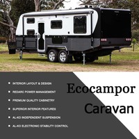 4X4 Berth Outdoor Off-Road Travel Trailer 22ft Luxury RV Camper Caravan Motorhome Mini Kitchen Aluminium Fiberglass Camping