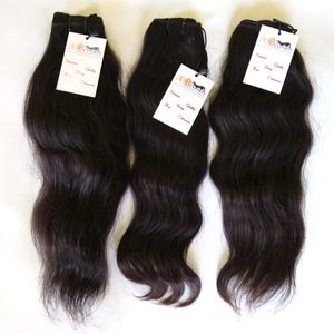 Cheveux humains indiens ondulés bruts non traités, cheveux vierges indiens doublement étirés, fournisseur en gros d'extensions de tissage de cheveux bruts - Product Image 2