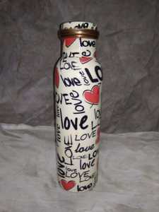 Bouteille d'eau en cuivre avec couvercle 0,5 L 5L Capacité Style sport Passe au lave-vaisselle Adultes Direct Applicable Verres Sûr Eau bouillante - Product Image 4