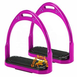 Estribos de caballo de acero inoxidable, estribos de caballo ecuestres, estribos en inglés, brillo Flexible, estilo ecuestre - Product Image 1