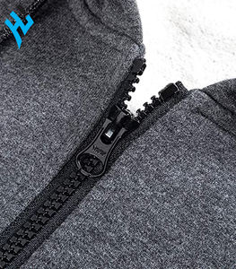 Sudadera con capucha para hombre, de algodón y polar, ropa para parte superior masculina, con cremallera, estilo Casual, de alta calidad, venta al por mayor, otoño - Product Image 4