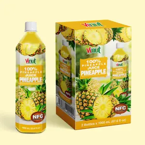 33.8 Fl Oz VINUT All Natural 100% Pineapple Fruit Juice Wholesalers Vietnam Factory