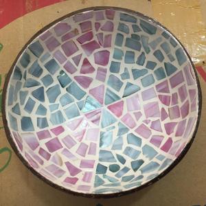 Best Selling Eco friendly Seashell Inlay Coconut Shell Bowls from Viet Nam, Mother of pearl inlaid coconut lacquer bowl - Product Image 6