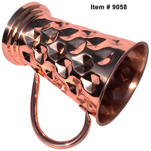 Boissons design élégant tasses en cuivre pur chopes à bière en cuivre de qualité exclusive de fournisseurs grossistes - Product Image 5