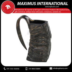 Mug Viking en Corne, Tasse Médiévale, Chope à Bière, Mug à Café, Vaisselle Rustique avec Emballage Rembourré pour Bar à Domicile ou Cadeau - Product Image 3