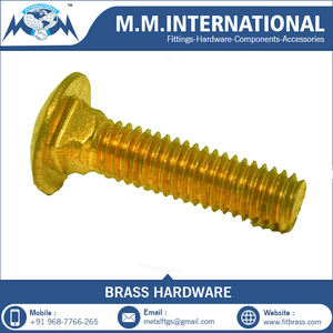 ที่ยึดหัวแบนแบบก้านแคบชุบทองเหลืองนิกเกิลออกแบบได้ตามต้องการผลิตในอินเดีย - Product Image 6