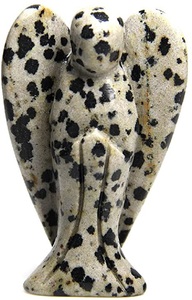 Natural Gemstone <b>Crystal</b> Stone Dalmatian Jasper 2 Inch <b>Crystal</b> Carved Angel <b>Crystal</b> Stone Healing Angle - Product Image 5