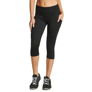 Workout Capri Leggings for Women Butt Lifting 3/4 Length Pocket Yoga Pants