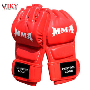 MMA-guantes de piel sintética de alta calidad con Logo personalizado, guantes de colores, MMA - Product Image 2