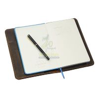 Meilleur prix A5 couverture rigide conception personnalisée couverture de livre personnalisé en cuir PU Journal manchon livre veste
