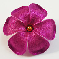 Sunne Premium tropis Plumeria Frangipani bunga busa dengan warna Glitter elegan bunga dekorasi 3.92 inci/10 cm