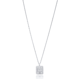 Colgante minimalista de estilo Diamante, turco, hecho a mano, joyería de plata 925 - Product Image 5