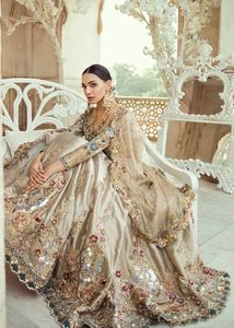 NEW----ELEGANT---BRIDAL--LEHENGA--CHOLI---Dress-with---Embellished in Crystal Glass Beads Stone Work for Wedding=2021-- - Product Image 2