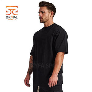 custom logo quick dry round-neck men sports training tight gym t shirt - Product Image 3