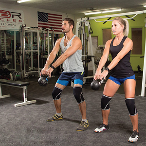 สายรัดพยุงเข่าบรรเทาอาการปวดที่รัดปรับได้สำหรับปลอกรัดหัวเข่าของนักวิ่งบาสเก็ตบอล - Product Image 6