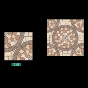 Vente en gros Carreaux de sol en céramique émaillée mosaïque marron 40x40cm, finition brillante/mate, style classique, usage extérieur 5mm - Product Image 5