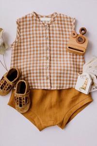 Best Baby 2021 Conjuntos de ropa informal de verano Hermoso diseño Top con corto personalizable en tamaño y color - Product Image 2