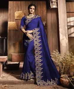 Banarasi Soie Jacquard Saree avec Chemisier Femmes Porter Dames Fête Festival Usage Quotidien Doux Coton Soie Sari En Gros Bas Prix Alphanumero - Product Image 6