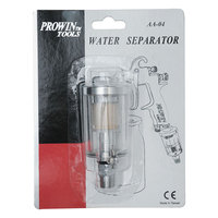 Mini filtre à air en ligne 1/4'' avec séparateur d'eau et d'huile et valve de vidange d'eau