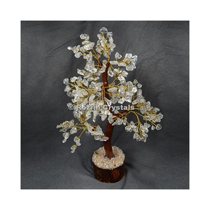 <b>Crystal</b> Quartz Trunk Golden wire 300 <b>chips</b> <b>Crystal</b> Tree from Rozrin <b>Crystals</b> - Product Image 1