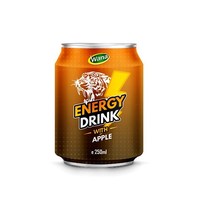 Boisson Énergisante Saveur Gingembre Tigre Marque Blanche 330ml Canette Courte Boisson Gazeuse Certifiée Halal Multi-vitamines Glucose Énergétique