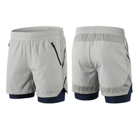 Shorts de yoga décontractés pour hommes en dentelle respirante, à compression, double couche, avec poche, écologiques, séchage rapide, été, 100% coton