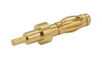 Connecteur banane à puces personnalisé 10 pièces, panneau à souder en or plaqué nickel pour PCB prise banane de 2mm 3mm 4mm