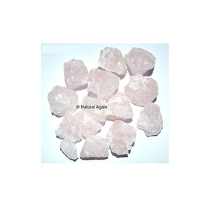 Piedra rugosa de cuarzo rosa de la mejor calidad, precio al por mayor - Product Image 1