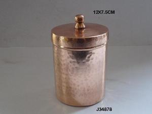 Portavelas de cobre sólido de dos tonos, accesorios de vela con pulido de espejo, contenedores de Metal - Product Image 6