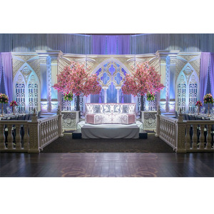 Scène de mariage victorien en en Fiber, décor scénique de style romain, superbe pour spectacle de mariage, et américaine - Product Image 1