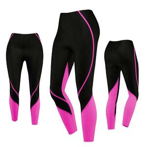 Leggings de sport pour femme à taille mi-haute, prix abordable, en Spandex/Polyester, extensibles dans les quatre sens, pour la course et le yoga - Product Image 2