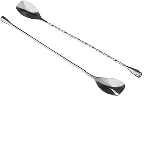 Cuillère en acier inoxydable à long manche pour restaurants hôtels mélange de cocktails cuillère en acier inoxydable pour articles de bar - Product Image 1