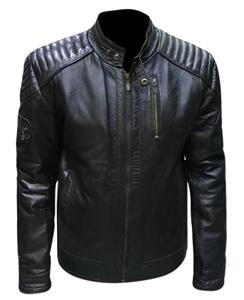 High Quality Custom Made <b>Slim</b> <b>Fit</b> Leather <b>Jacket</b> for Men - Product Image 2