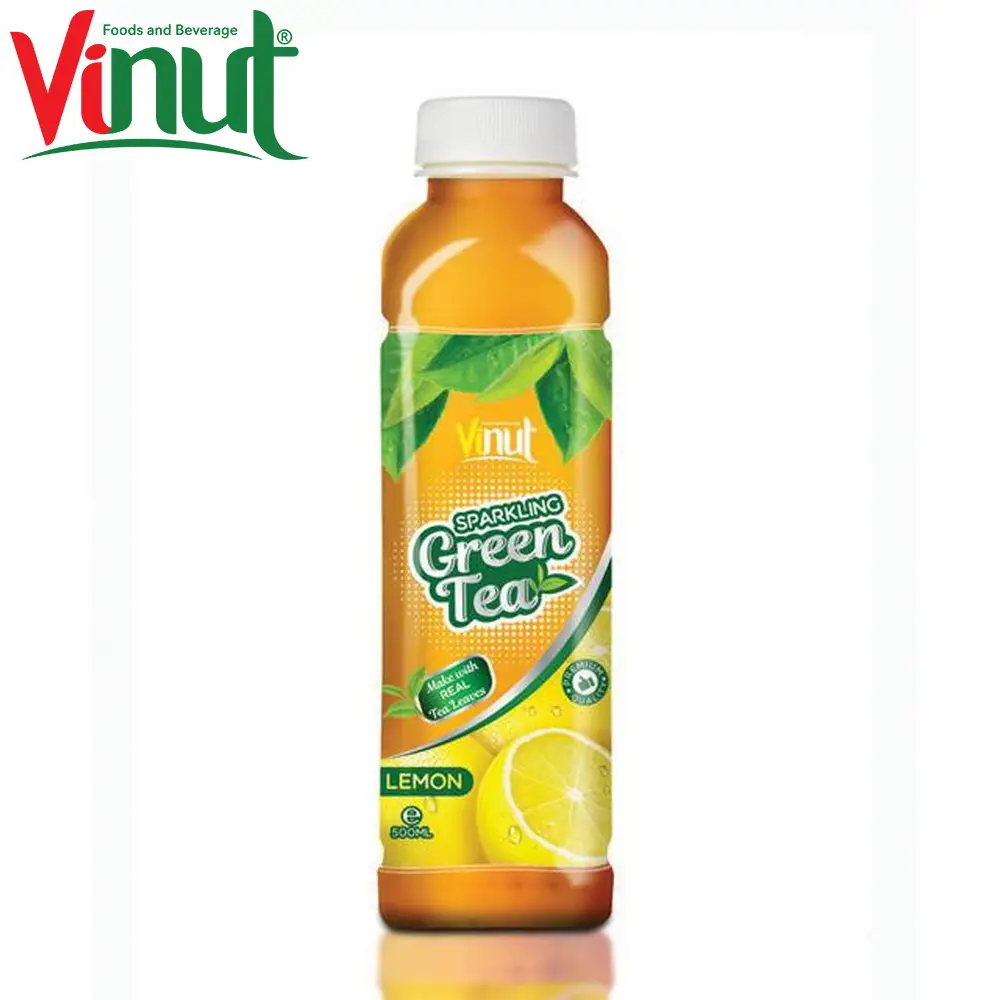 500ml VINUT Quick delivery bottle Customized OEM Private Label Real Green Tea with Lemon juice