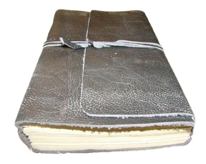 Cuaderno de Cuero Genuino Hecho a Mano, Estilo Vintage, de Alta Calidad, con Encuadernación Rústica y Papel Blanco - Product Image 2