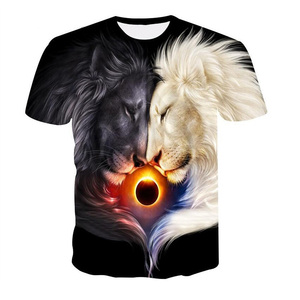 Camisetas sublimadas gráficas de Hip Hop de alta calidad para hombres Impresión personalizable Patrón sólido Precio bajo - Product Image 1