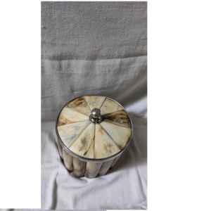 100% Hotel Party Ware <b>Ice</b> <b>Bucket</b> and Bare-ware Horn Inlay on Stainless Steel Round Shape <b>Ice</b> <b>Bucket</b> With <b>Sale</b> - Product Image 4