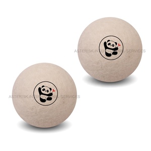 Balles de linge en feutre de Panda faits à la main, 100%, nouveau, produit de blanchisserie en feutre écologique, haute qualité - Product Image 1