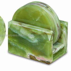 <b>Coaster</b> Set <b>White</b> Marble , Natural Stone Marble <b>Coasters</b> Set Onyx Marble <b>Coaster</b> Set , Hand Carved Marble <b>coaster</b> Set - Product Image 2